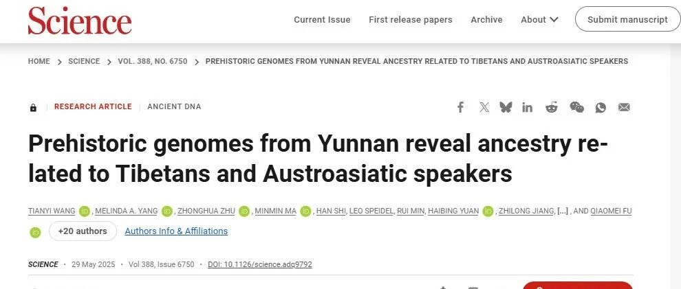 谁是藏族人失落的祖先?Science:7100年前,这名云南女性解开了谜团